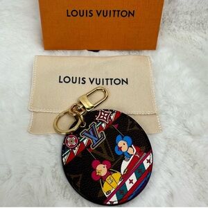 100% Authentic Louis Vuitton Illustre Vivienne Funfair Bag Charm or Key Holder